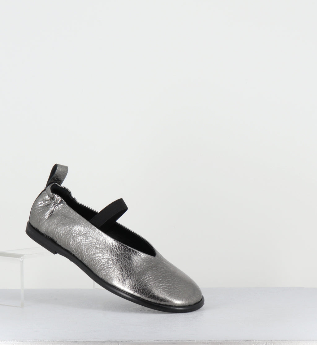 Ballerines à &mastique en cuir argent - ASIA CANNA DI FUCILE