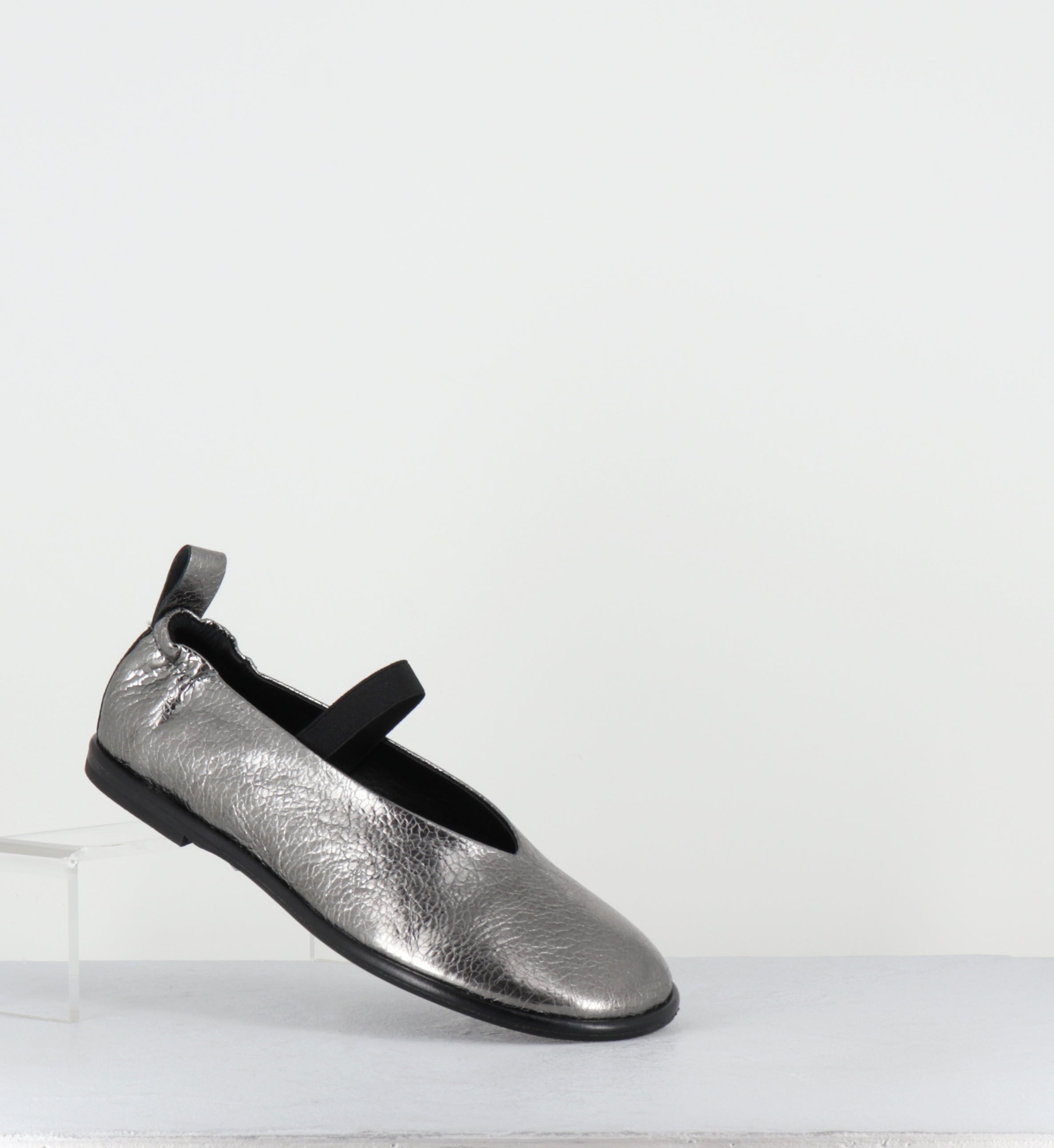 Ballerines à &mastique en cuir argent - ASIA CANNA DI FUCILE