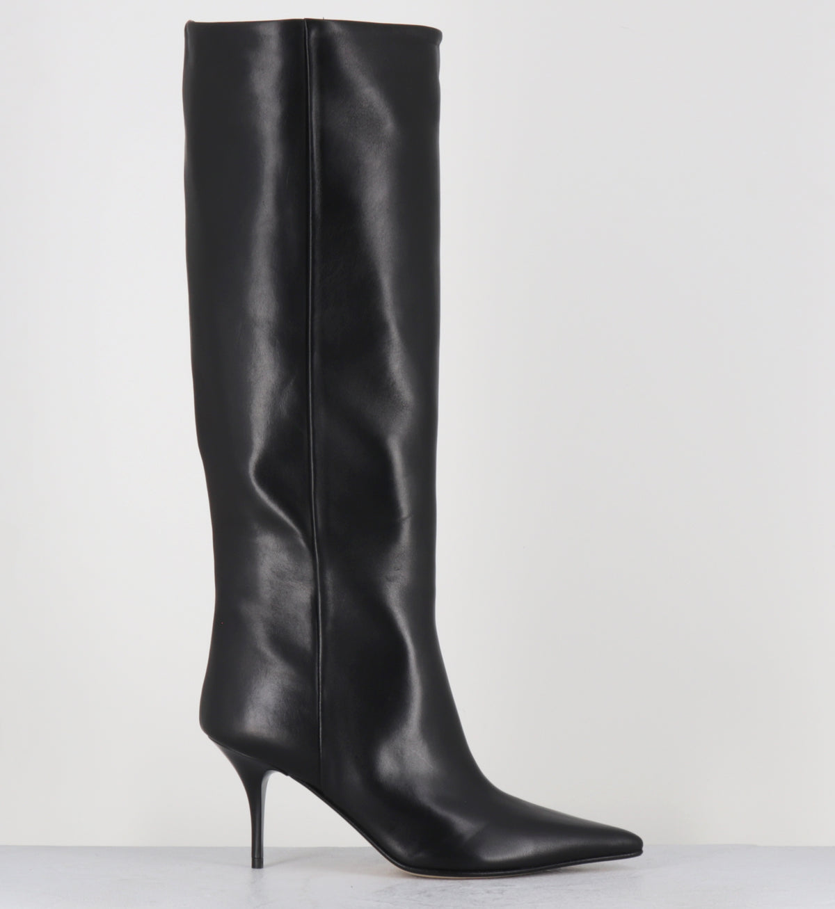 Bottes en cuir noir bout pointu - SICAR VIT SOFT NERO