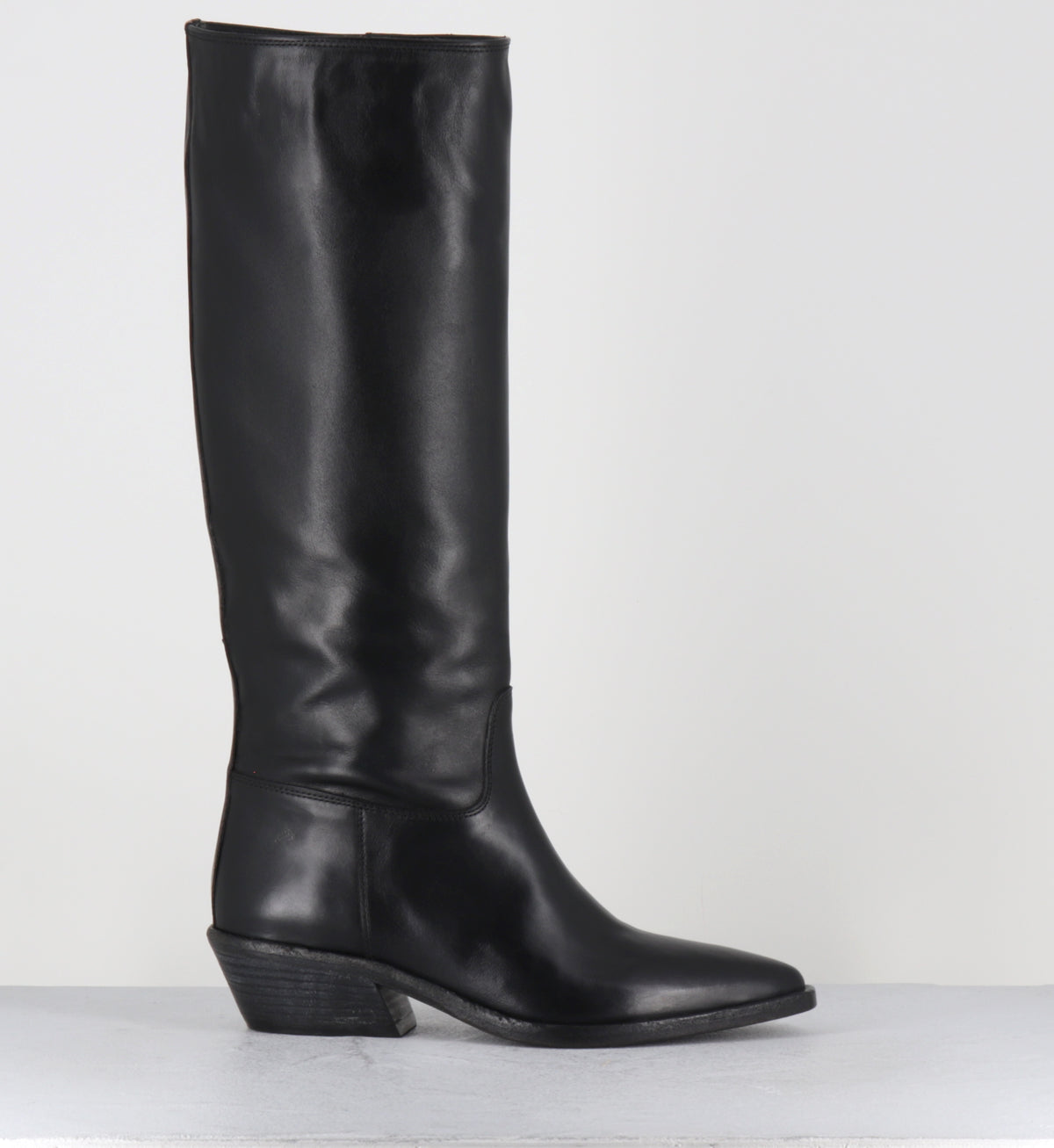 Bottes santiags en cuir noir - COLETTE ASPORT NERO