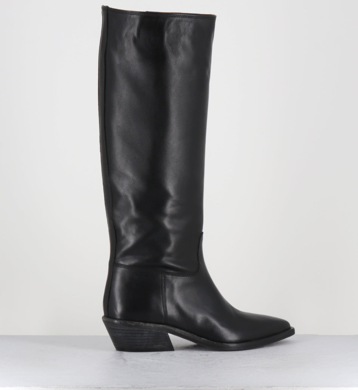 Bottes santiags en cuir noir - COLETTE ASPORT NERO