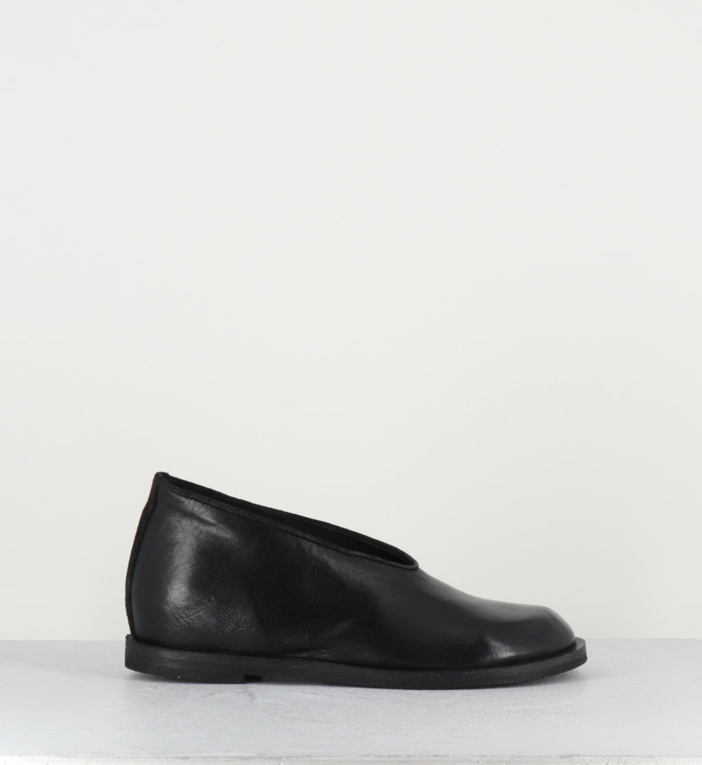 Ballerines compensées en cuir noir - JOLA MISSOURI NERO