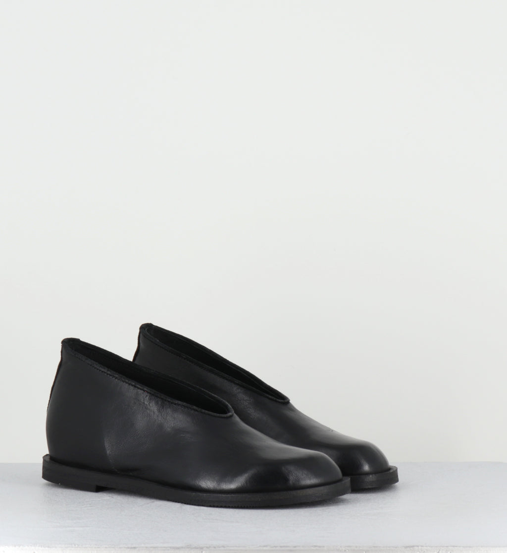 Ballerines compensées en cuir noir - JOLA MISSOURI NERO