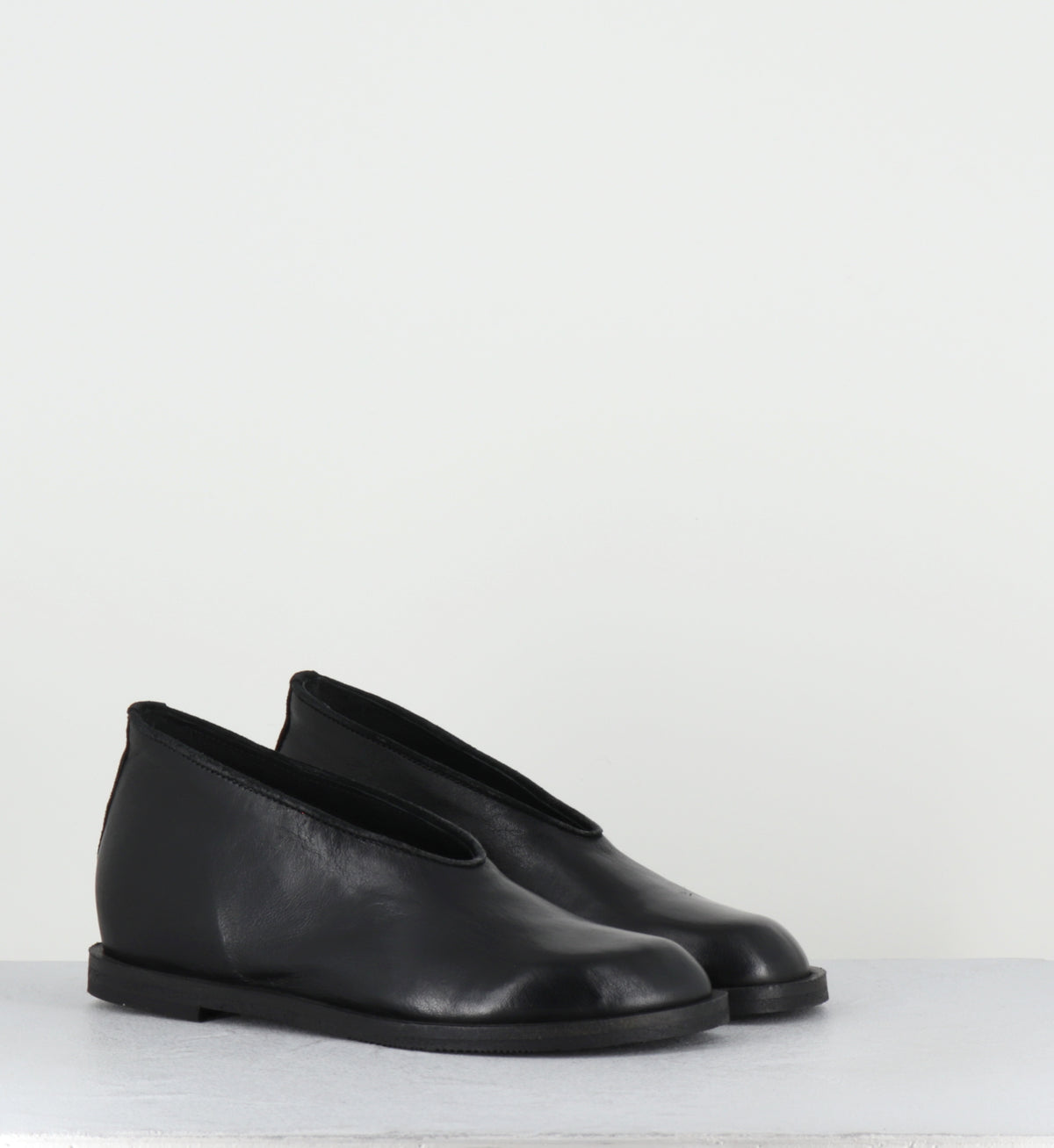 Ballerines compensées en cuir noir - JOLA MISSOURI NERO