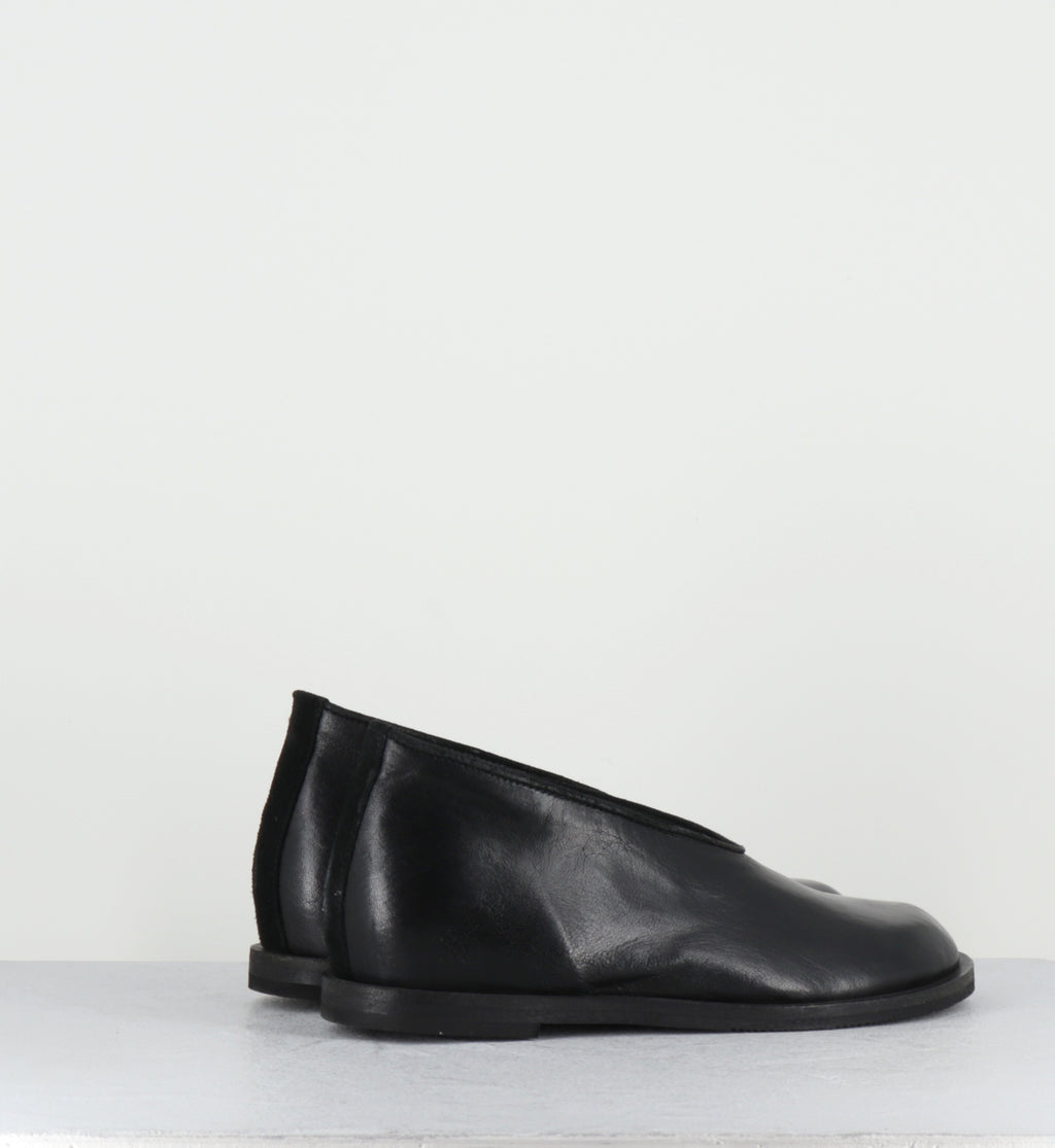 Ballerines compensées en cuir noir - JOLA MISSOURI NERO
