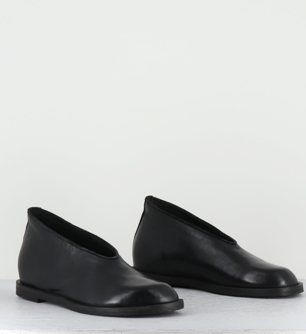 Ballerines compensées en cuir noir - JOLA MISSOURI NERO
