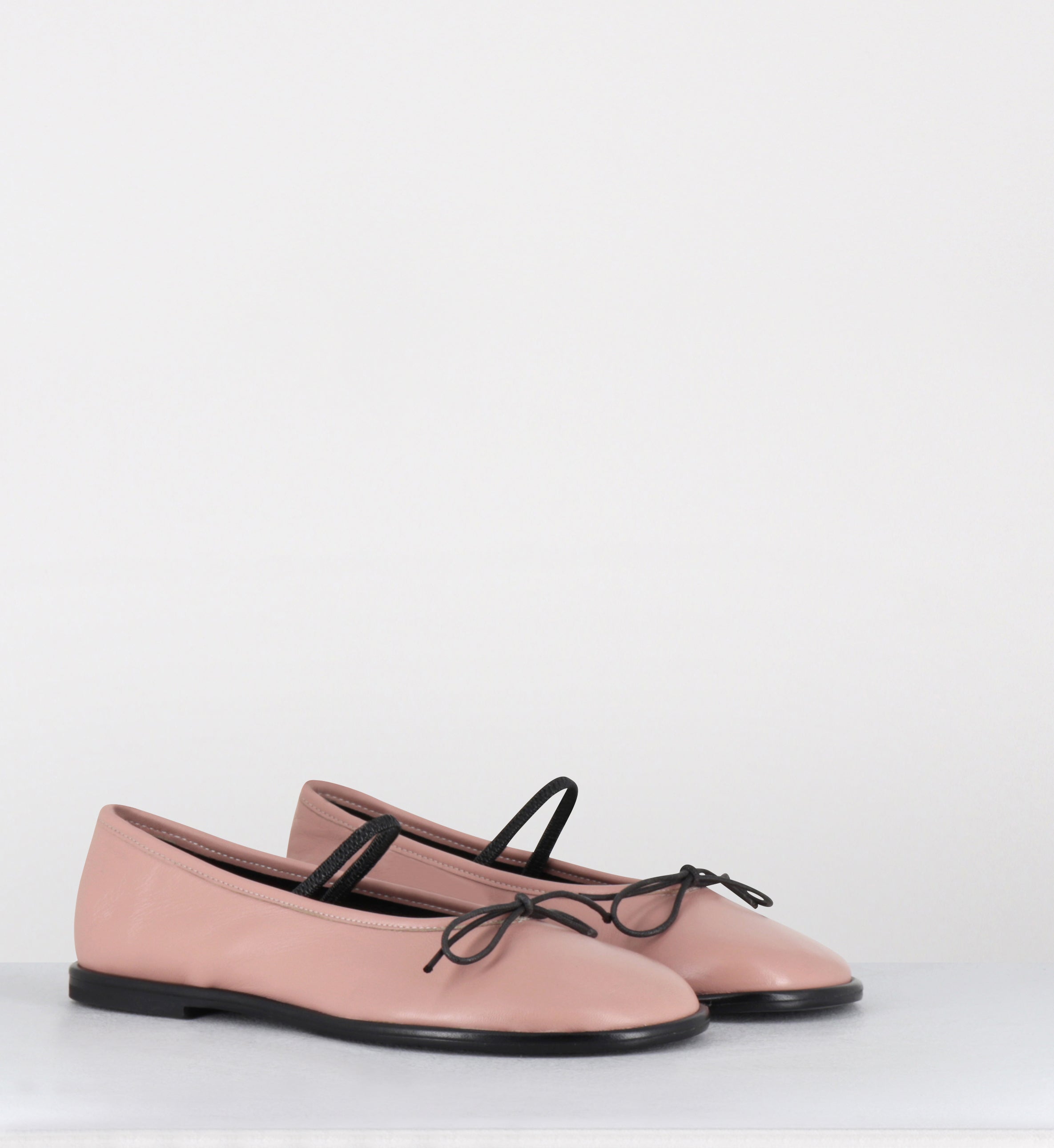 Ballerines en cuir rose à noeud bout rond - DALA GLOW PHARD