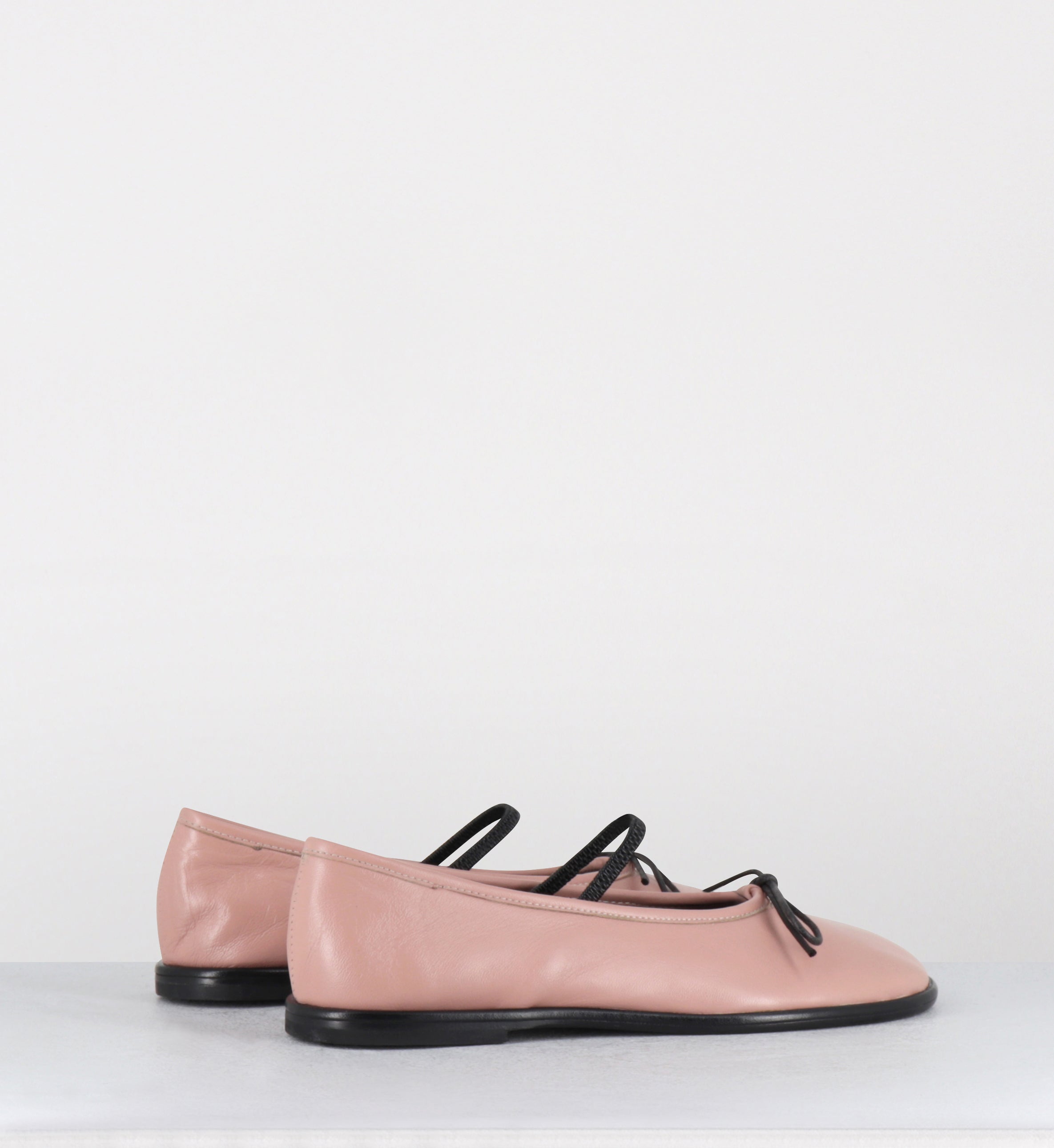 Ballerines en cuir rose à noeud bout rond - DALA GLOW PHARD