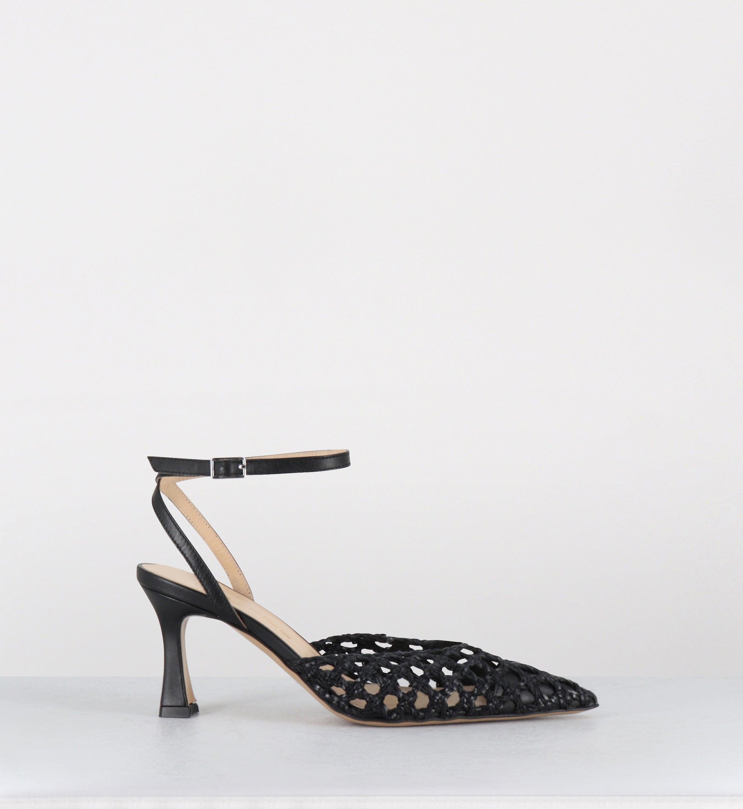 Escarpins en cuir tressé noir - MUST VITELLO NERO