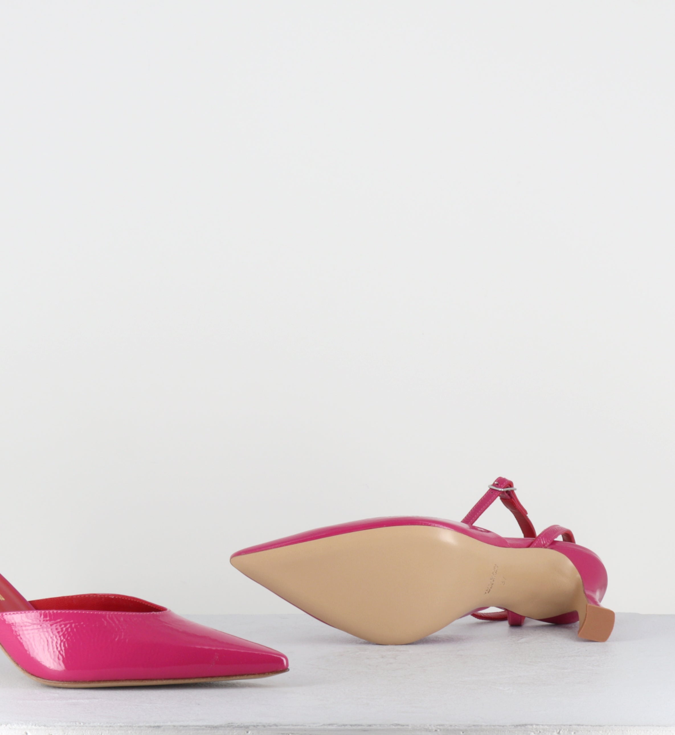 Escarpins bout pointu rose fuchsia - MUST FINISH FUXIA