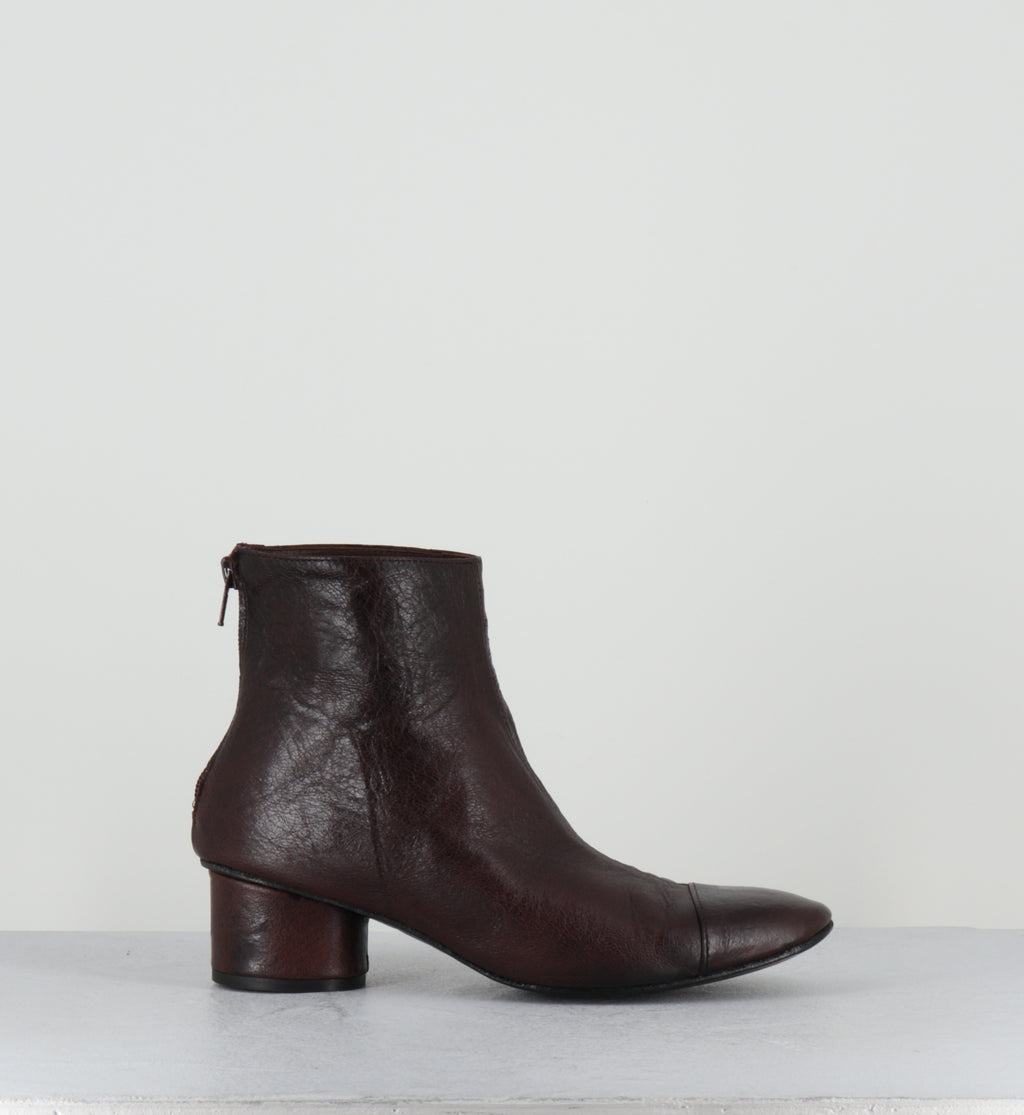 Boots en cuir marron petit talon - ORMI NANCY ESPRESSO