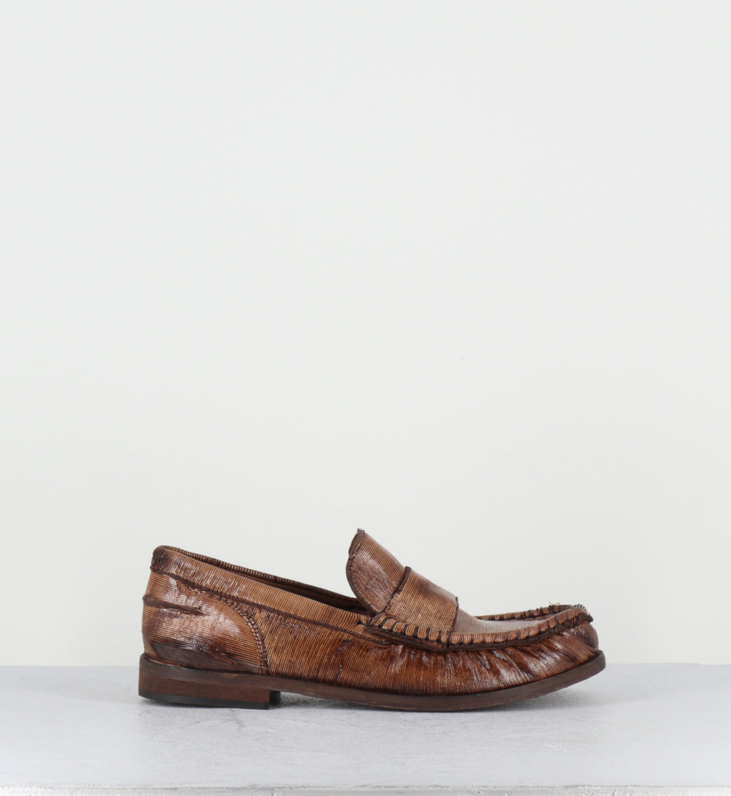 Mocassins en cuir marron - SALAI INTAGLI FONDENTE