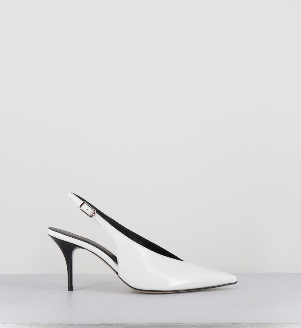 Escarpins vernis noir pointu - ONDIA VERLUX BIANCO