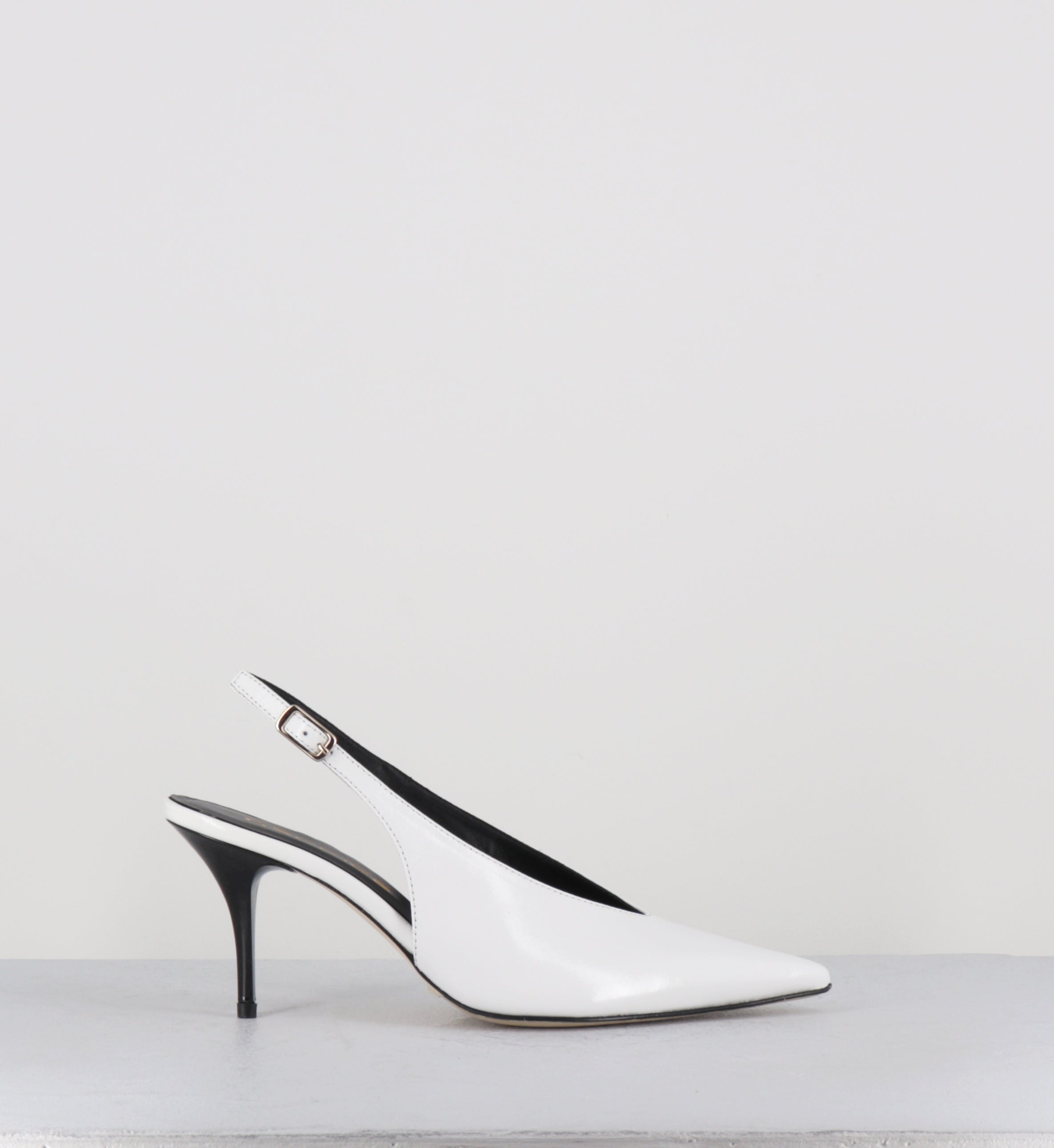 Escarpins vernis noir pointu - ONDIA VERLUX BIANCO