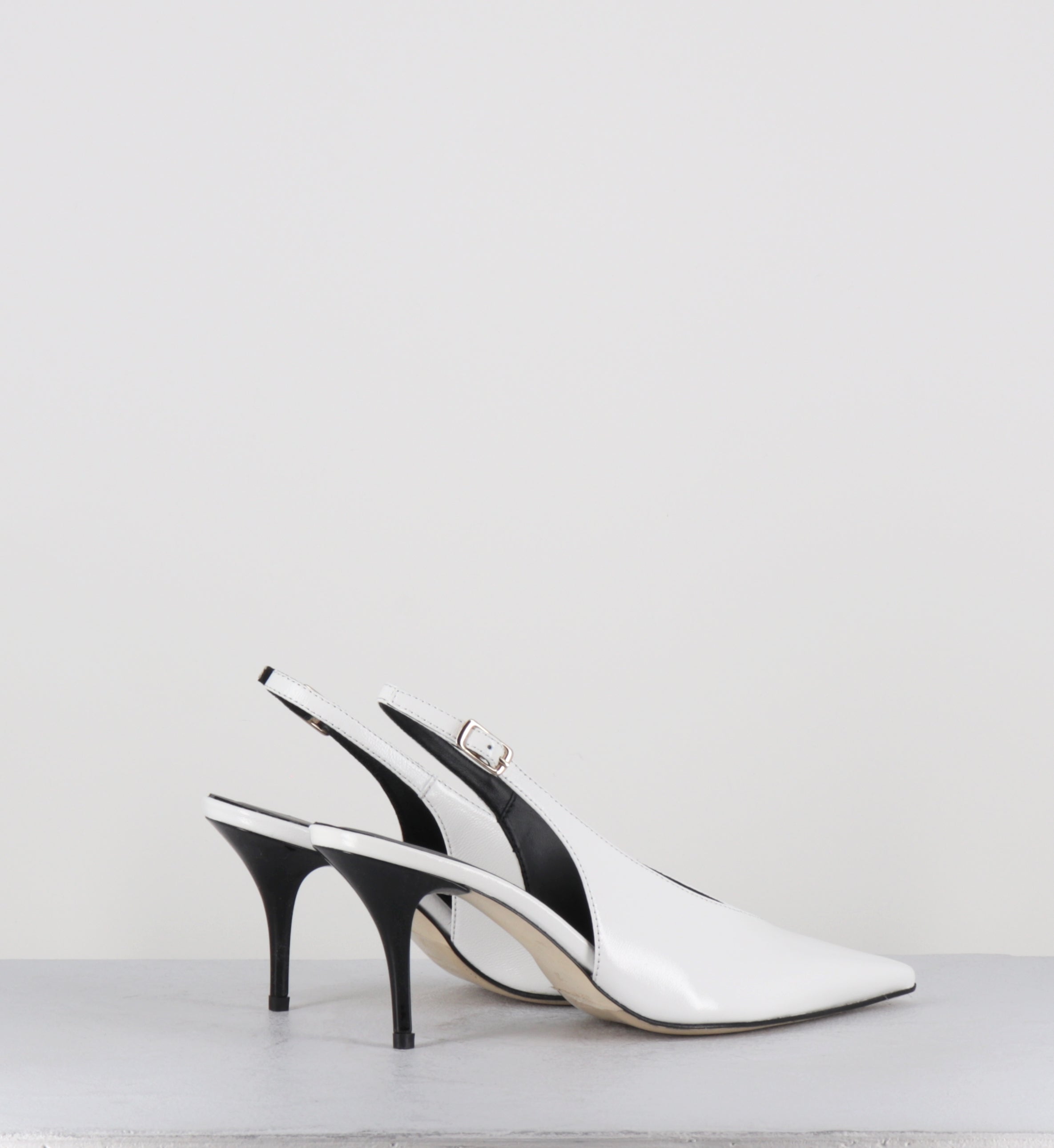 Escarpins vernis noir pointu - ONDIA VERLUX BIANCO