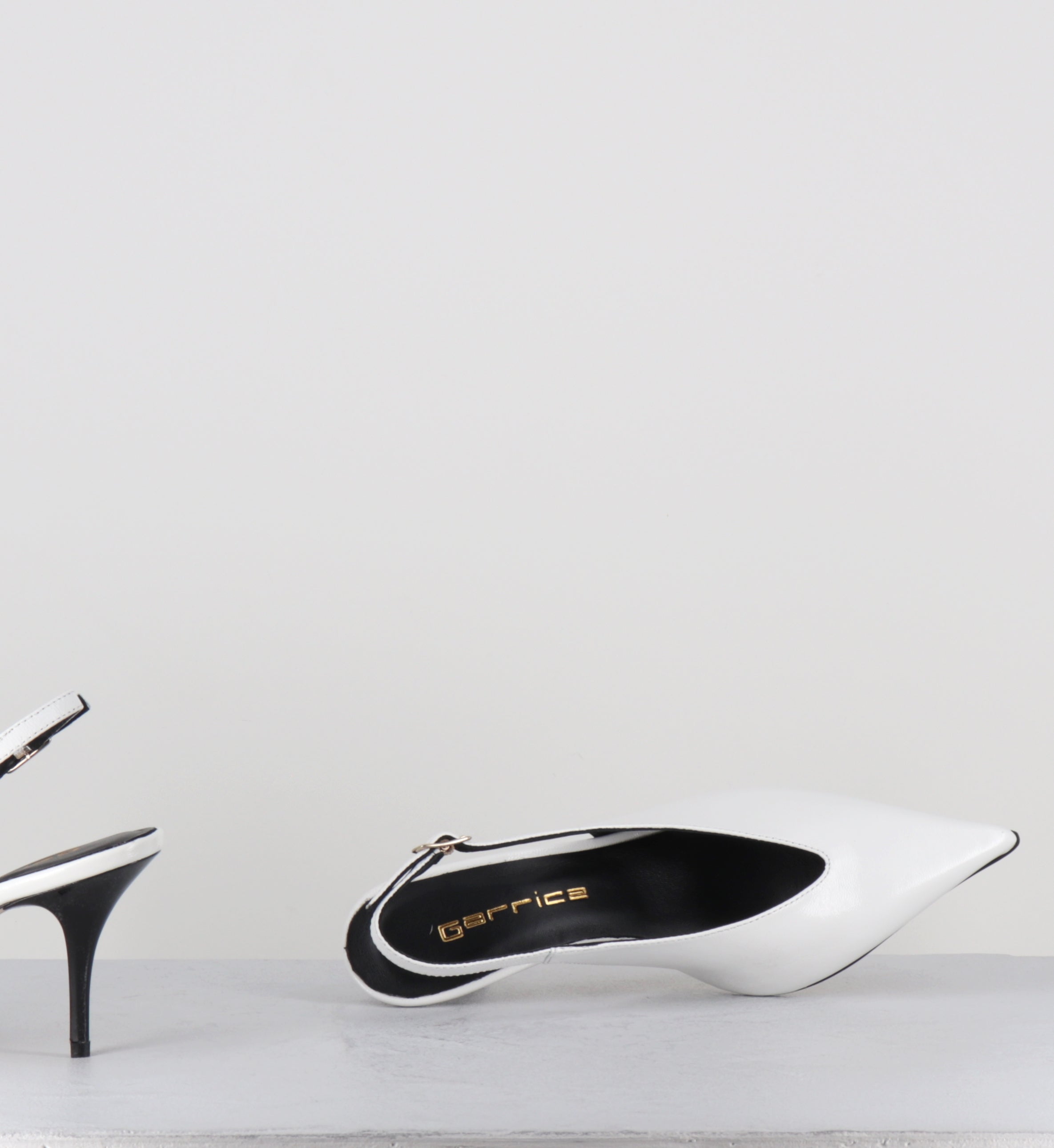 Escarpins vernis noir pointu - ONDIA VERLUX BIANCO