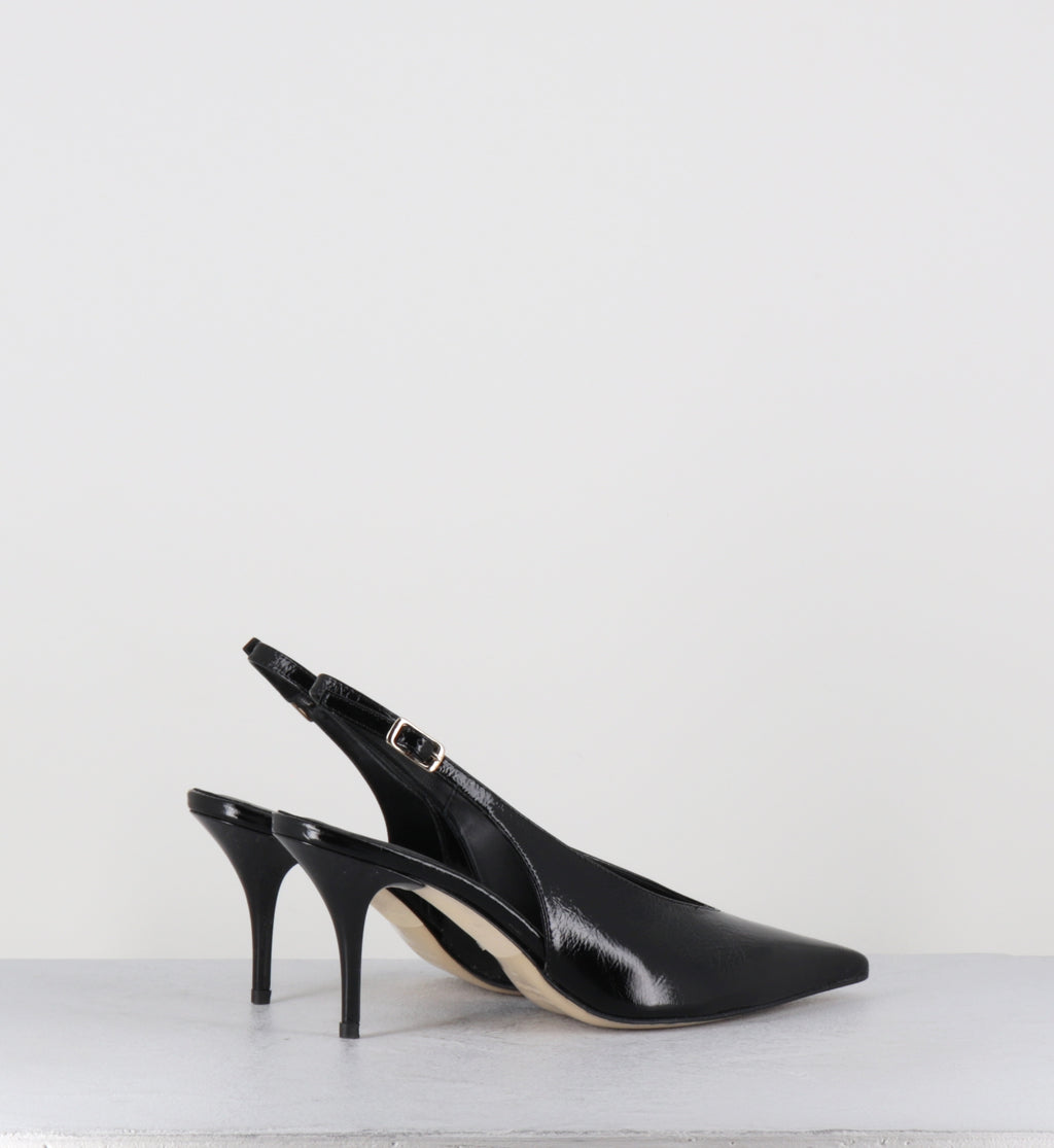Escarpins slingback pointu - ONDIA VERLUX NERO