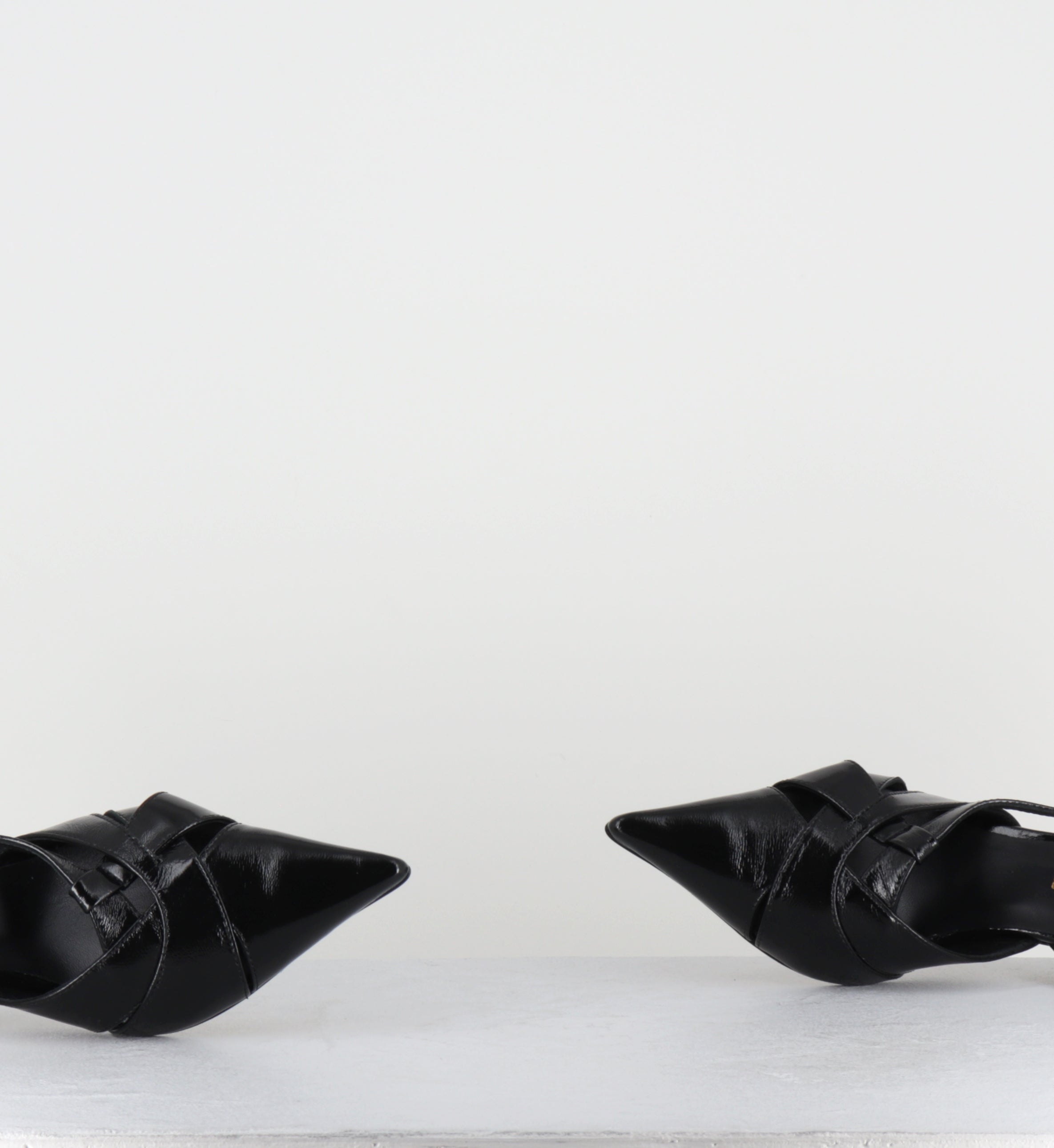 Escarpins bout pointu talon haut cuir noir - IANNA VERLUX NERO