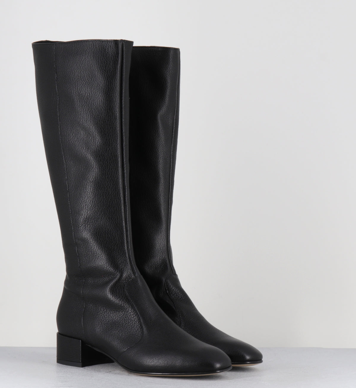 Bottes cuir noir 60s - LATA PECHEL NERO