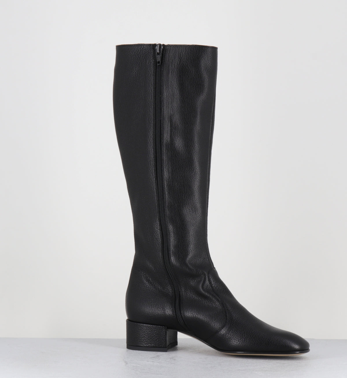 Bottes cuir noir 60s - LATA PECHEL NERO