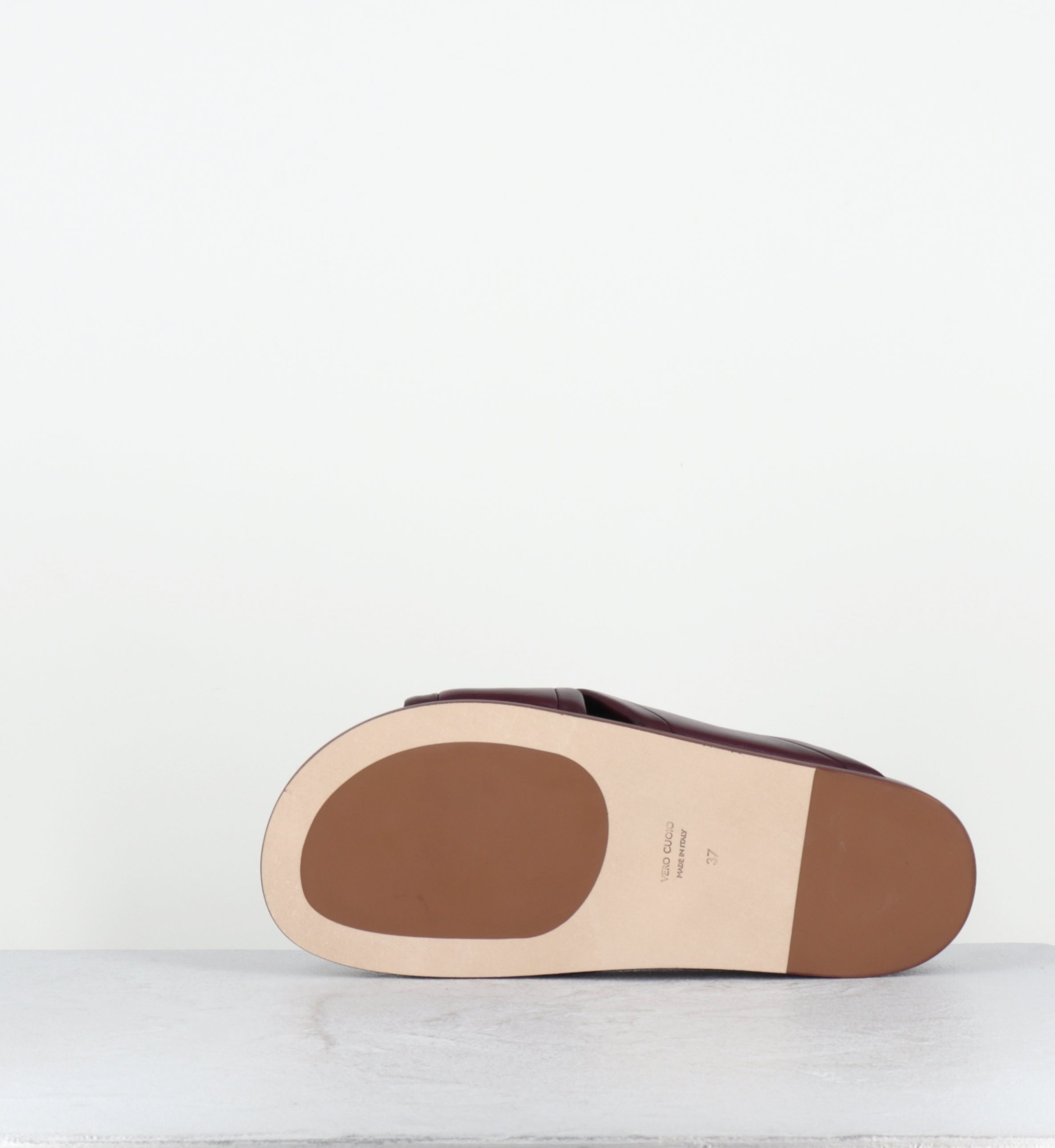 Mules en cuir prune - DRIKO NAPPA AMETHYST