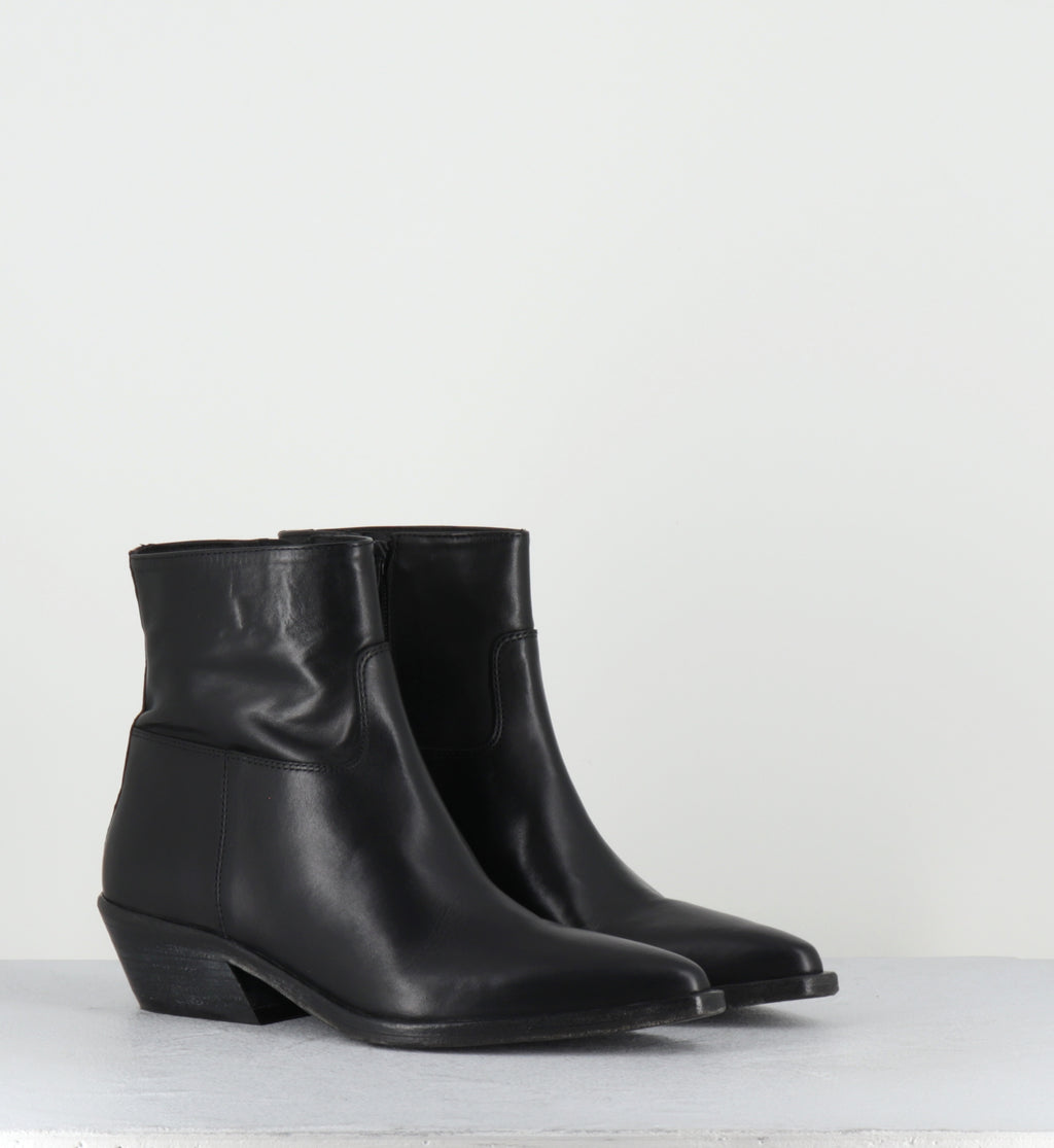 Boots santiags en cuir noir - COLAI ASPORT NERO