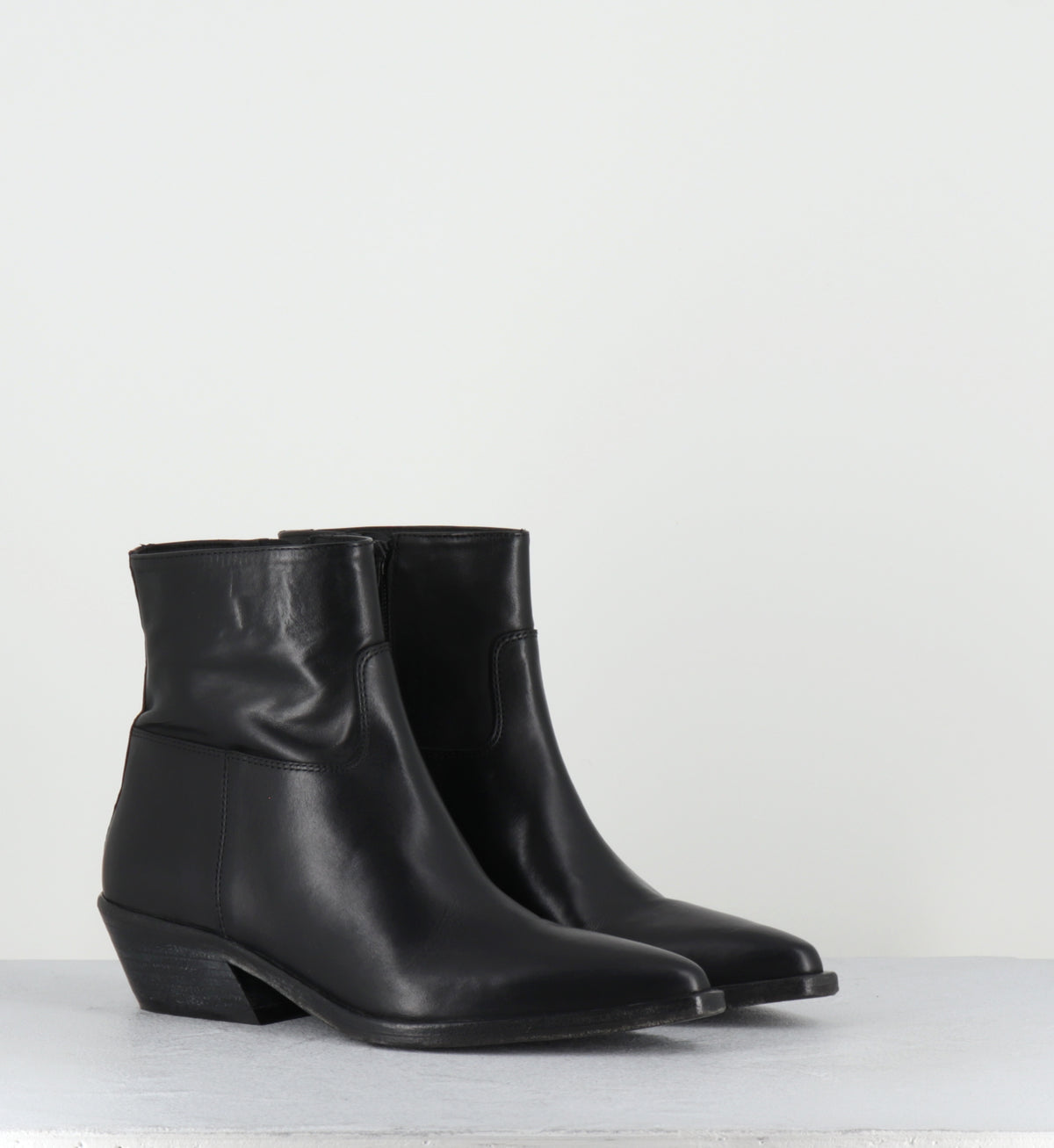 Boots santiags en cuir noir - COLAI ASPORT NERO