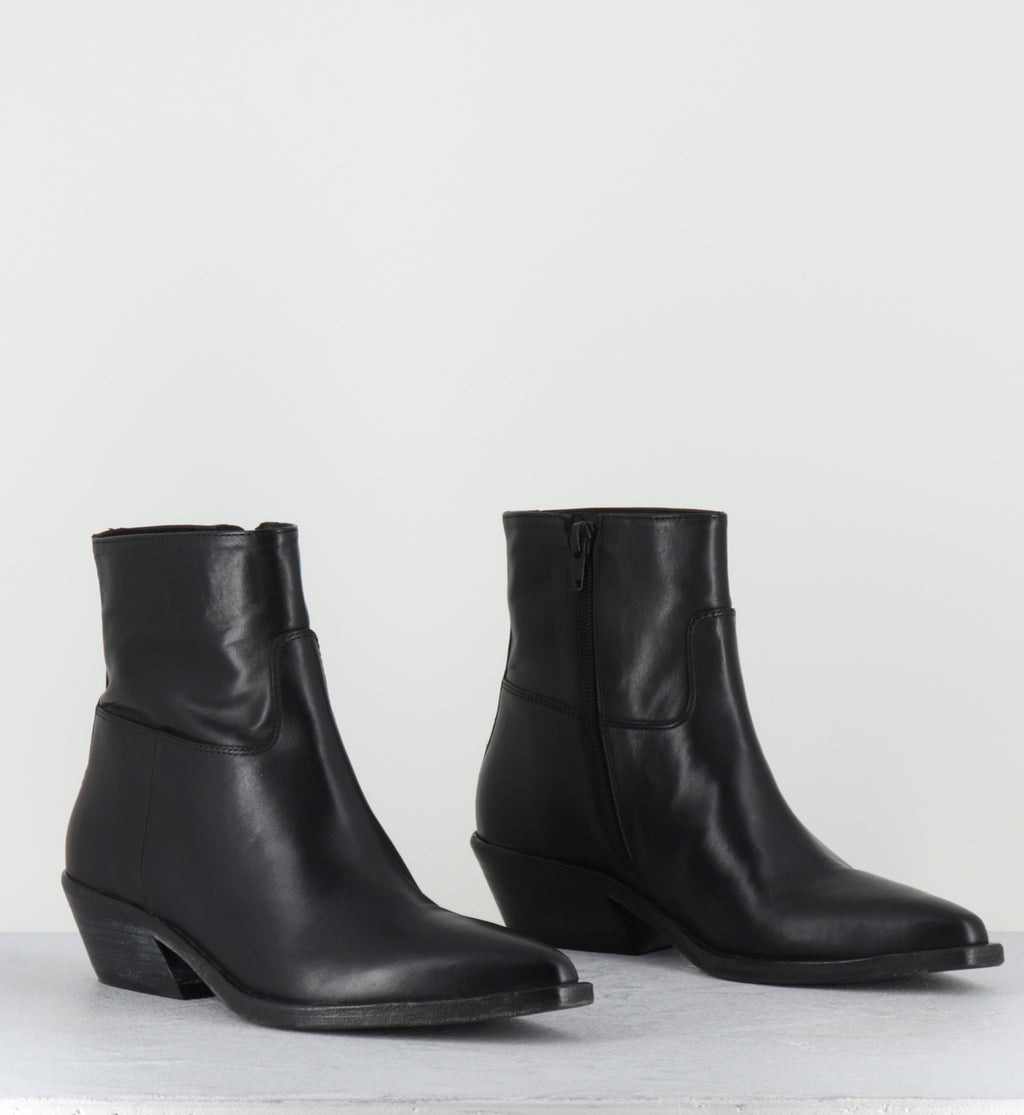 Boots santiags en cuir noir - COLAI ASPORT NERO