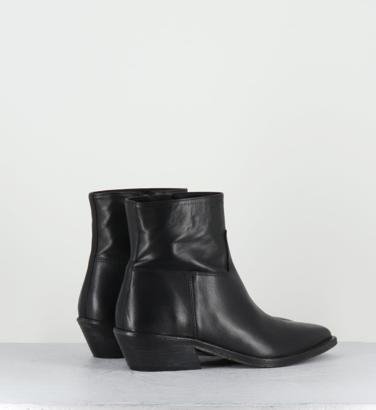 Boots santiags en cuir noir - COLAI ASPORT NERO