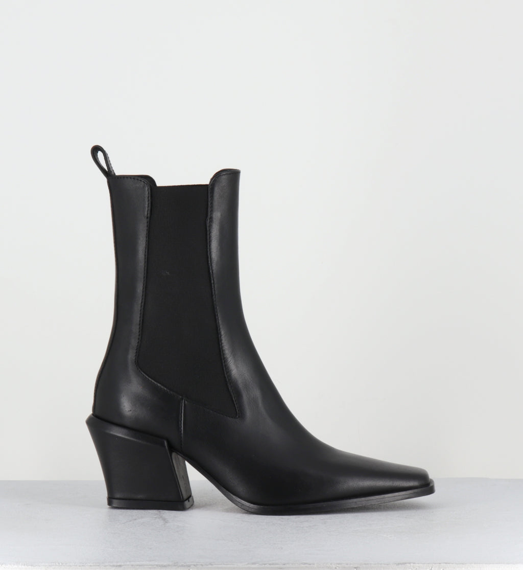Boots santiags cuir noir - TALIA VITELLO NERO