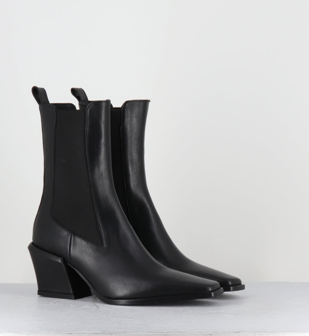 Boots santiags cuir noir - TALIA VITELLO NERO