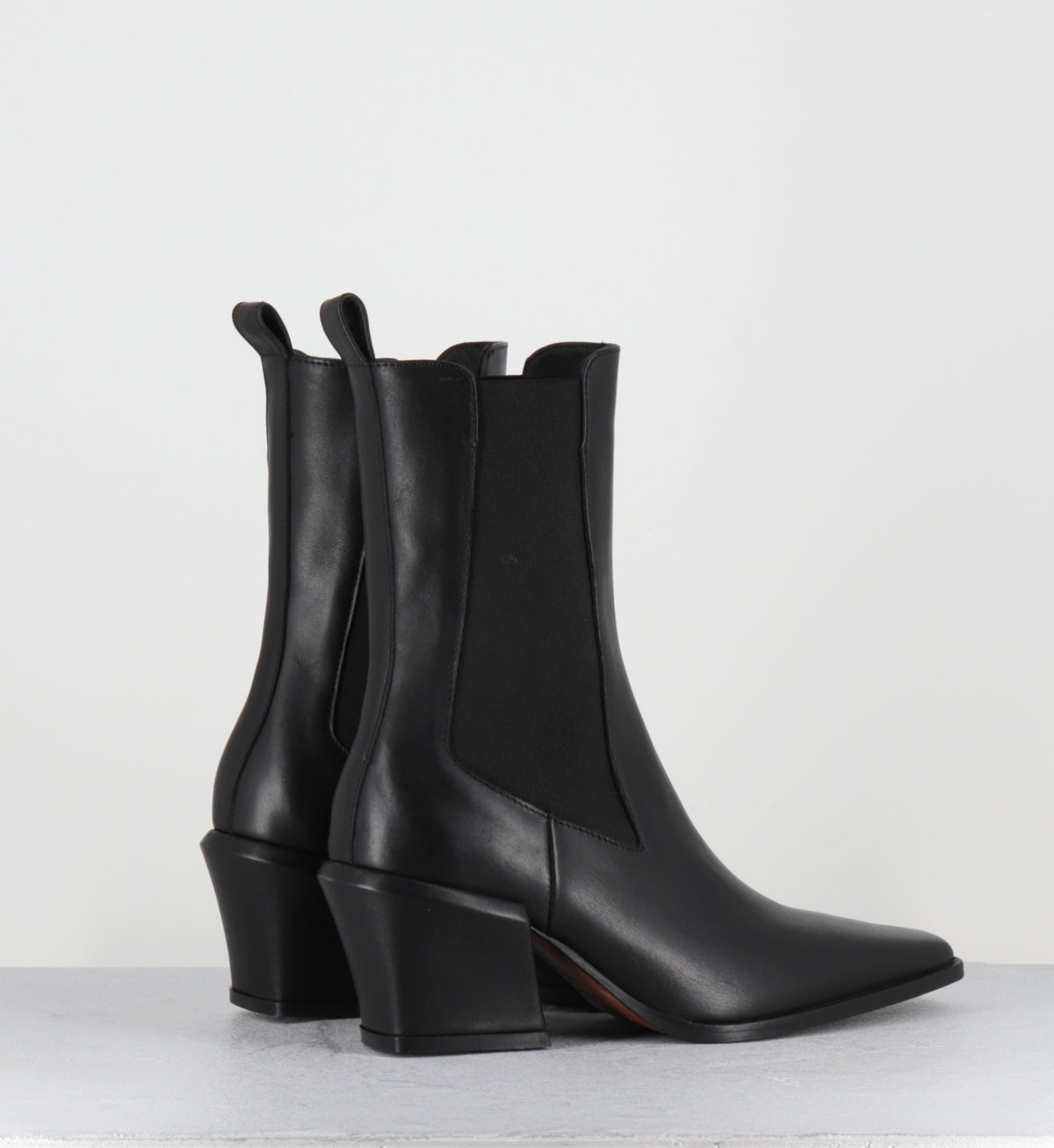 Boots santiags cuir noir - TALIA VITELLO NERO