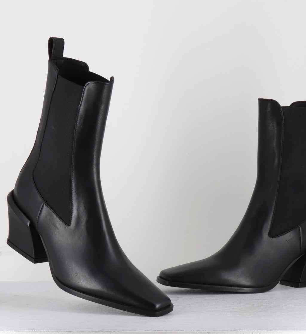 Boots santiags cuir noir - TALIA VITELLO NERO