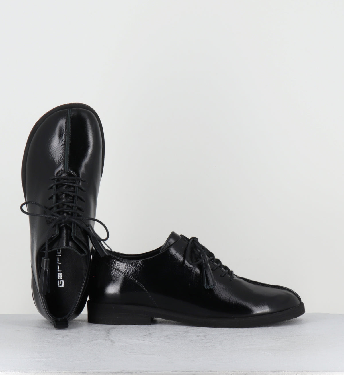 Chaussures à lacets en cuir vernis noir - ONAR NAPLAK NERO