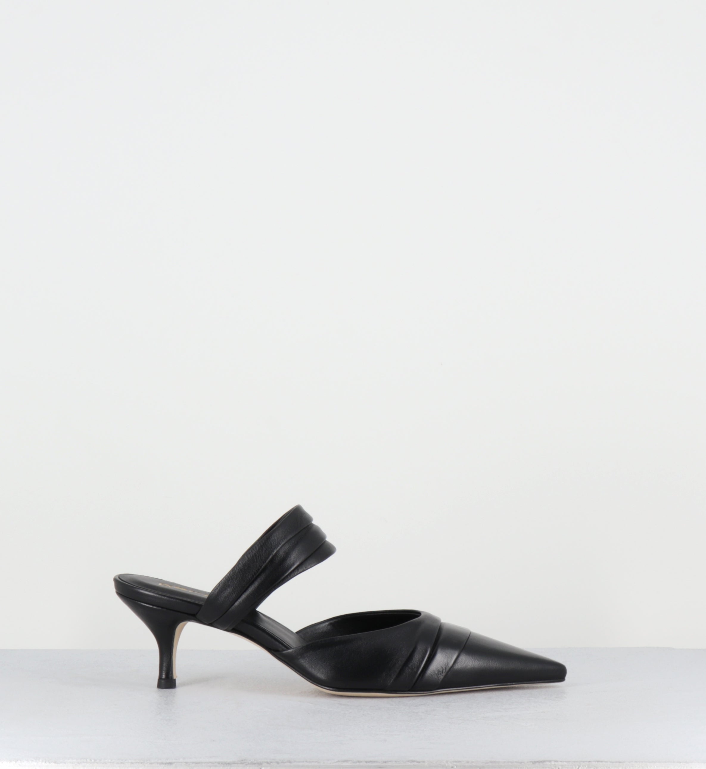 Mules pointues cuir noir - RINA NAPPA NERO