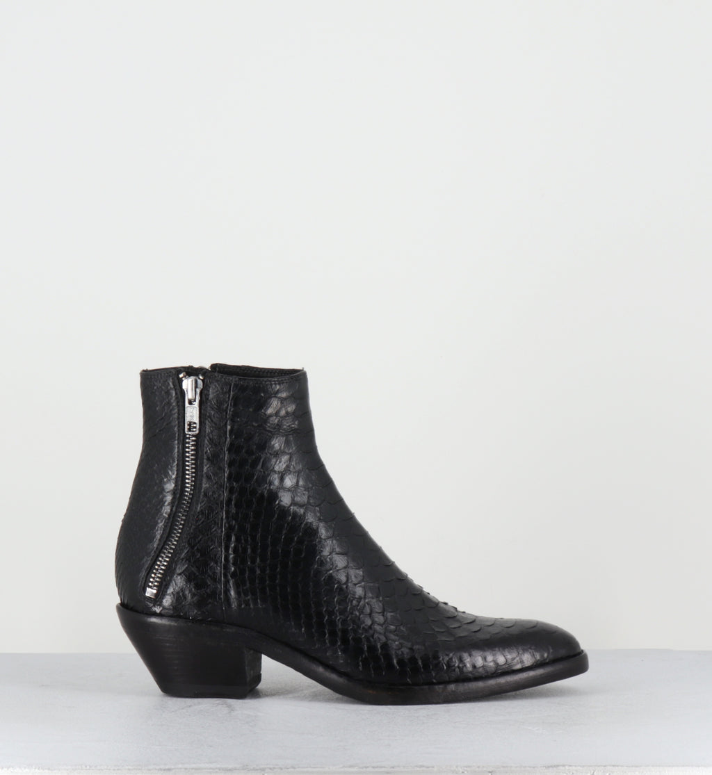 Boots santiags python noir hedi slimane - KALEY PITONE NERO