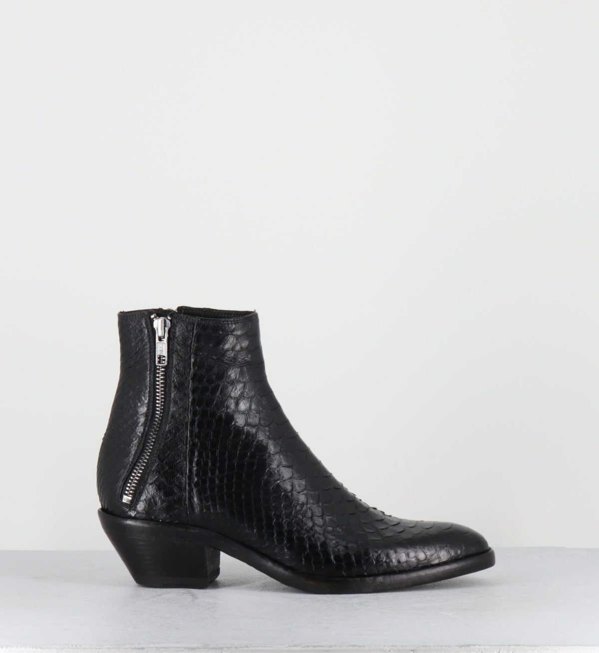 Boots santiags python noir hedi slimane - KALEY PITONE NERO
