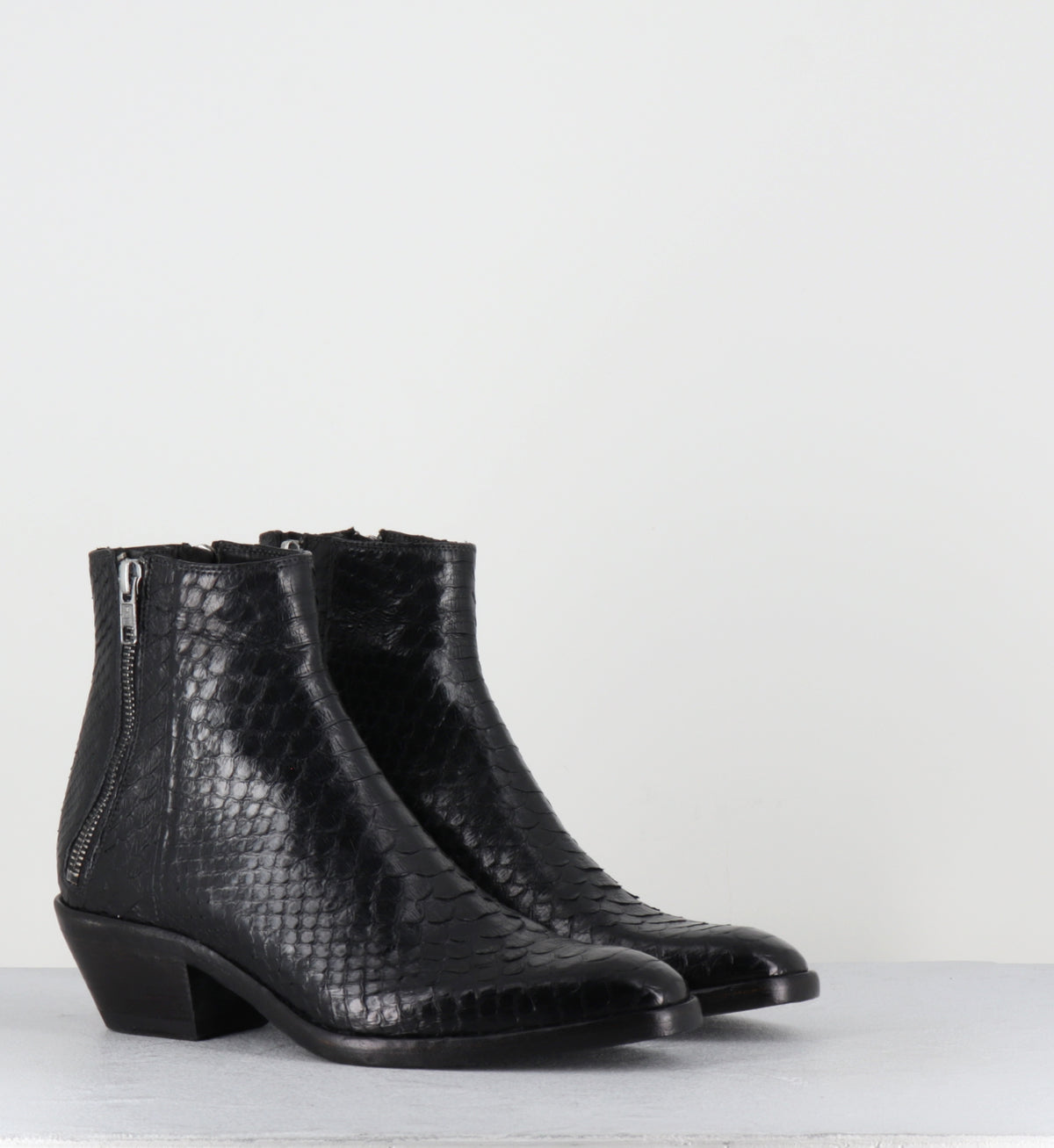 Boots santiags python noir hedi slimane - KALEY PITONE NERO