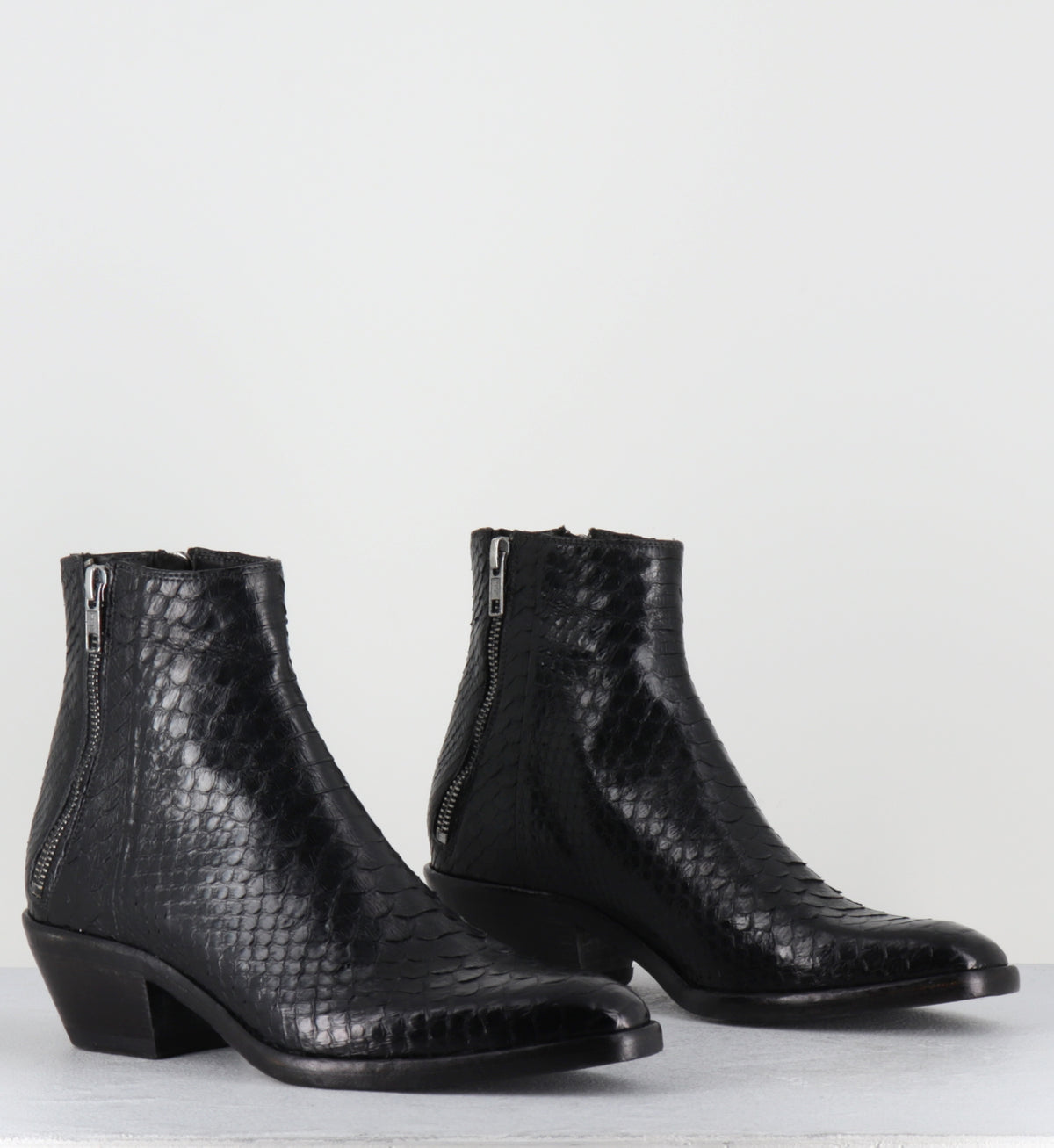 Boots santiags python noir hedi slimane - KALEY PITONE NERO