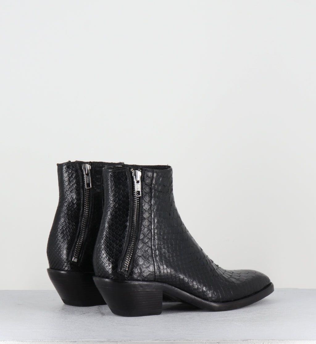 Boots santiags python noir hedi slimane - KALEY PITONE NERO