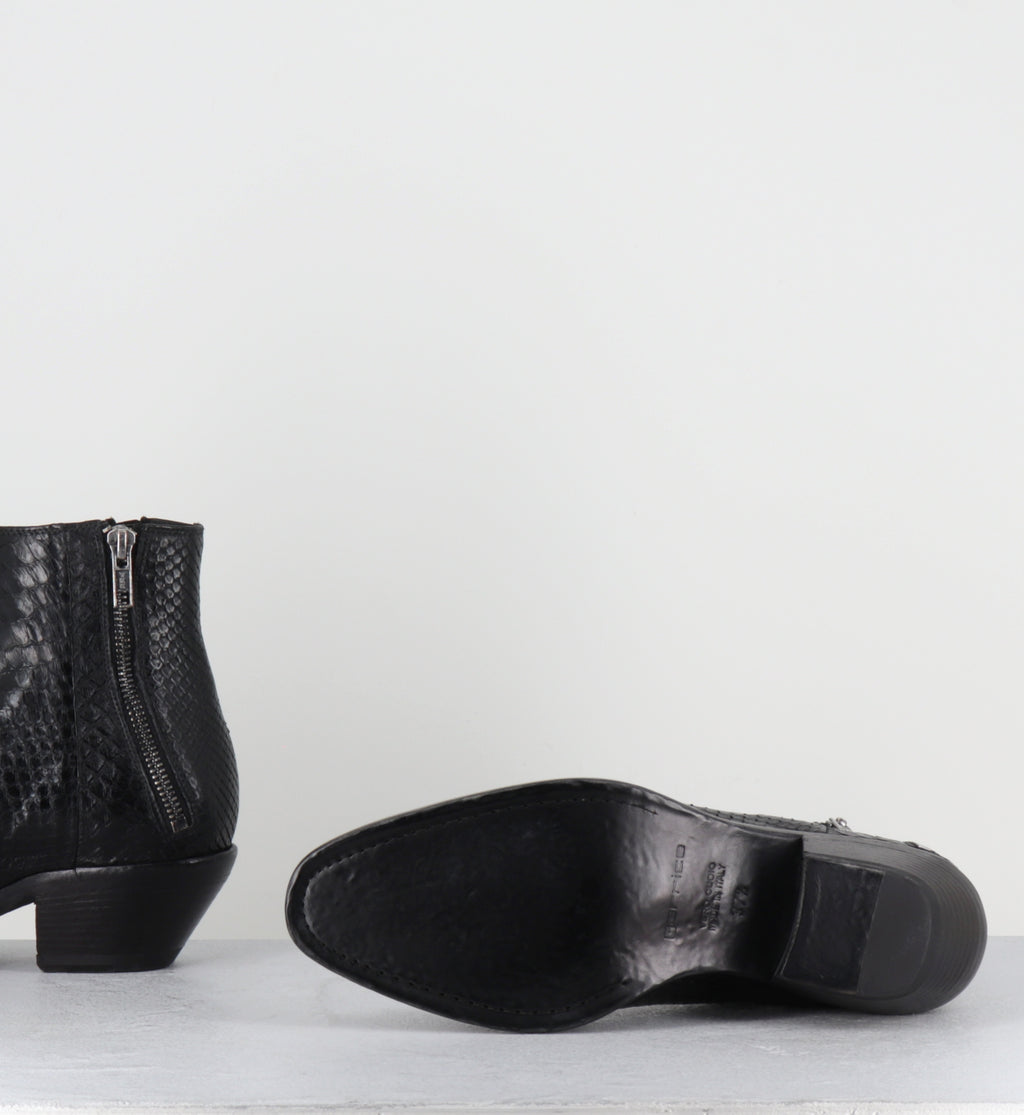 Boots santiags python noir hedi slimane - KALEY PITONE NERO