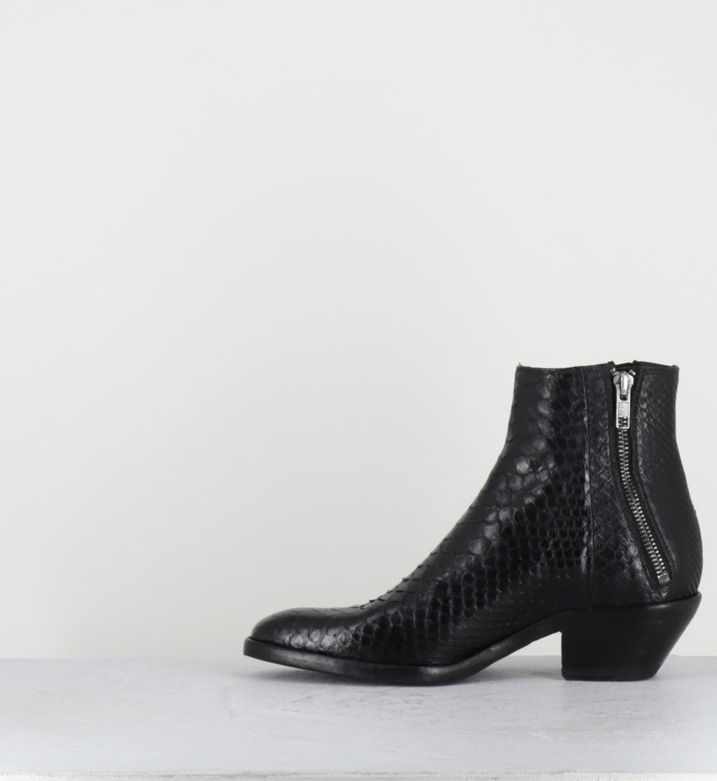 Boots santiags python noir hedi slimane - KALEY PITONE NERO