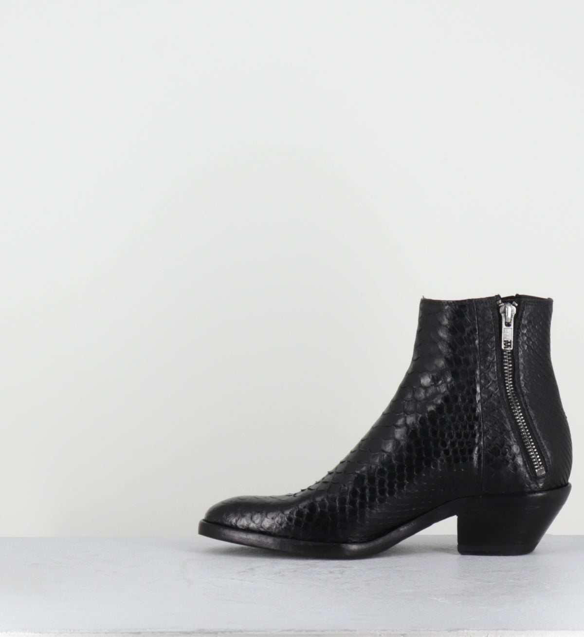 Boots santiags python noir hedi slimane - KALEY PITONE NERO