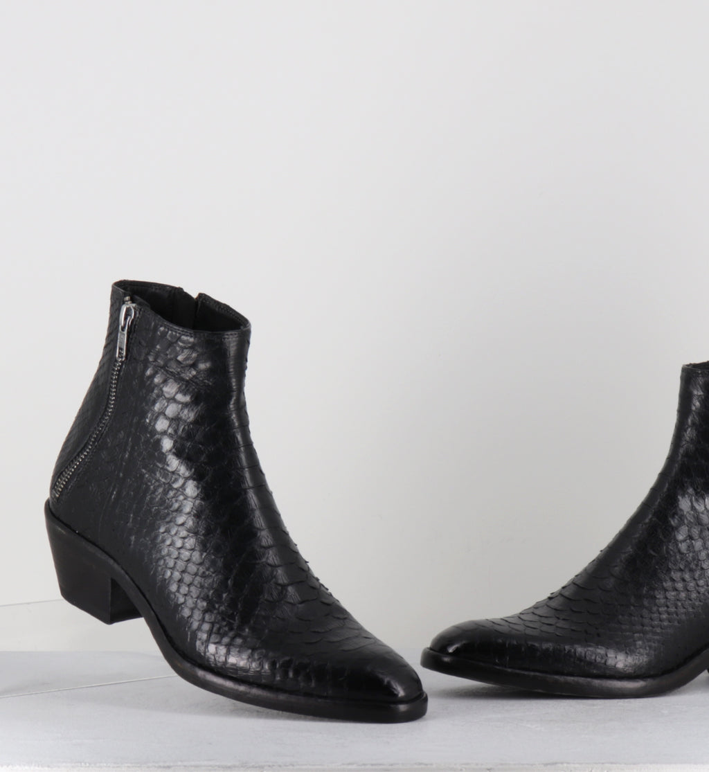 Boots santiags python noir hedi slimane - KALEY PITONE NERO