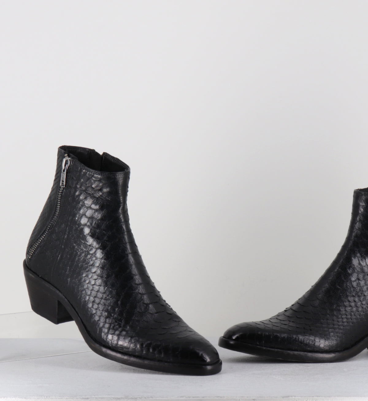 Boots santiags python noir hedi slimane - KALEY PITONE NERO