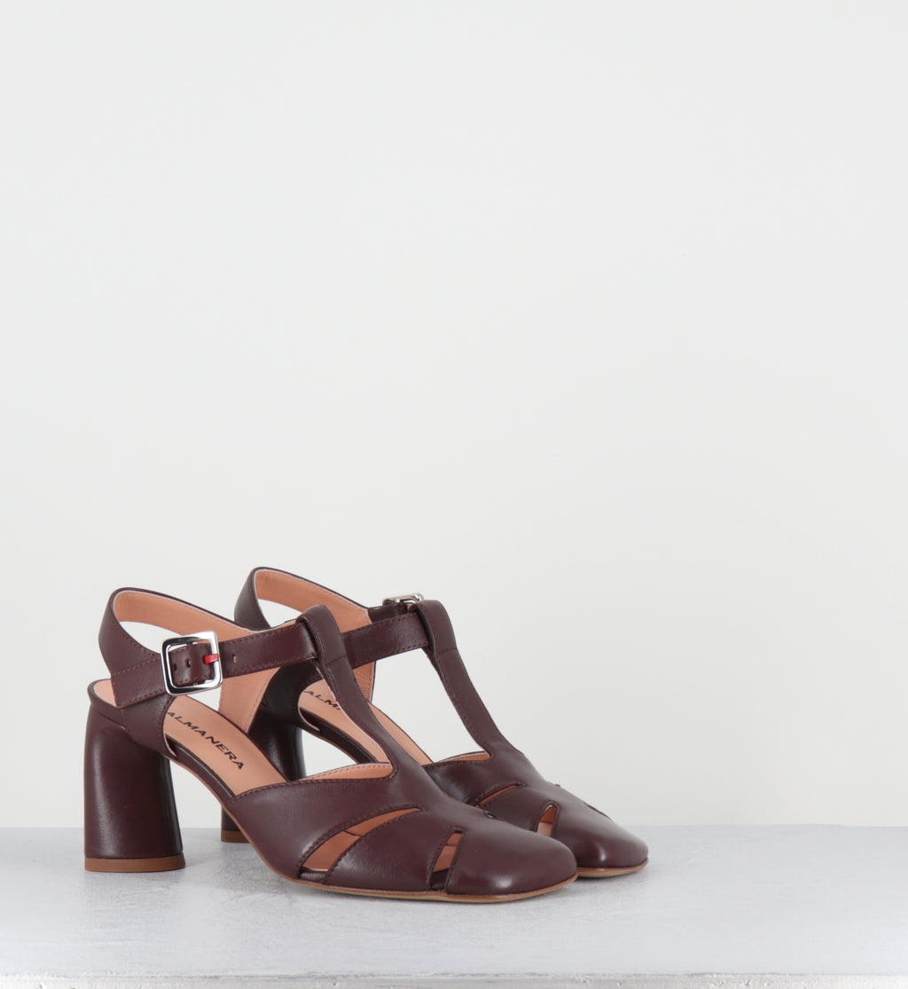 Chaussures en cuir marron à talon - DOTTY04 BARON CHIODINO