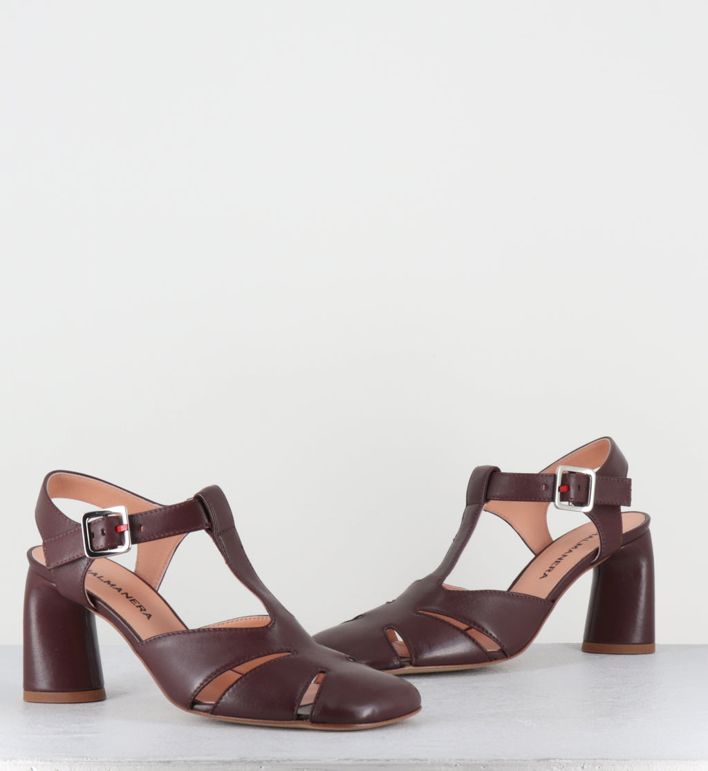 Chaussures en cuir marron à talon - DOTTY04 BARON CHIODINO