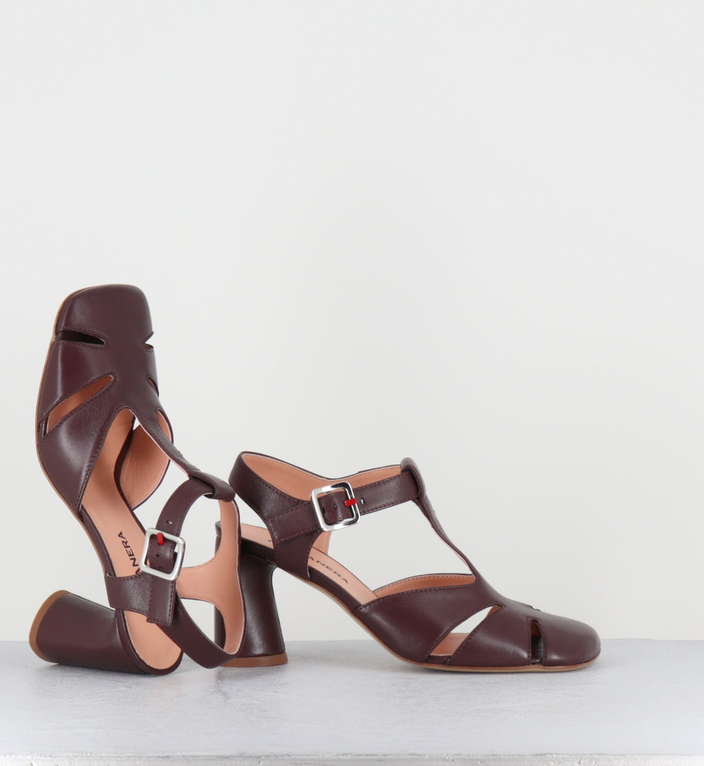 Chaussures en cuir marron à talon - DOTTY04 BARON CHIODINO