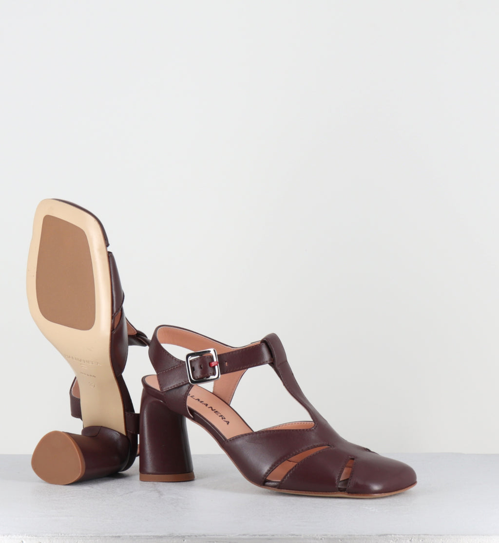 Chaussures en cuir marron à talon - DOTTY04 BARON CHIODINO