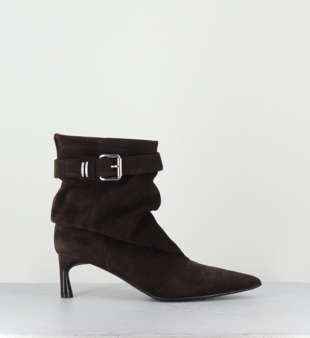 Boots pointues en daim marron - JADE18 VELOUR T MORO